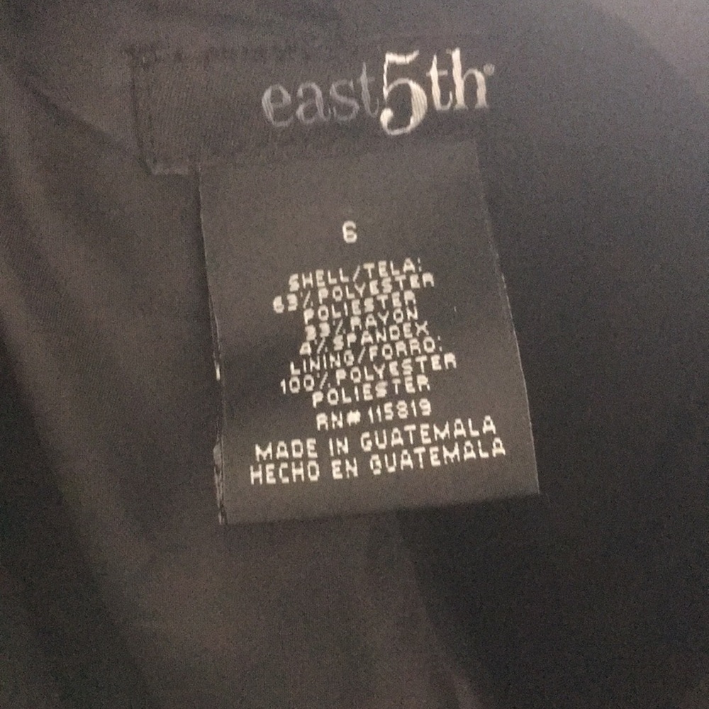 East 5th Black Suit Jacket